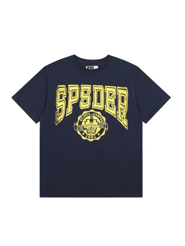 Vintage Washed Distressed Silkscreen Arch SPSDER Letter Athletic Dept 1991 Seal Badge Print T-Shirt 29305108