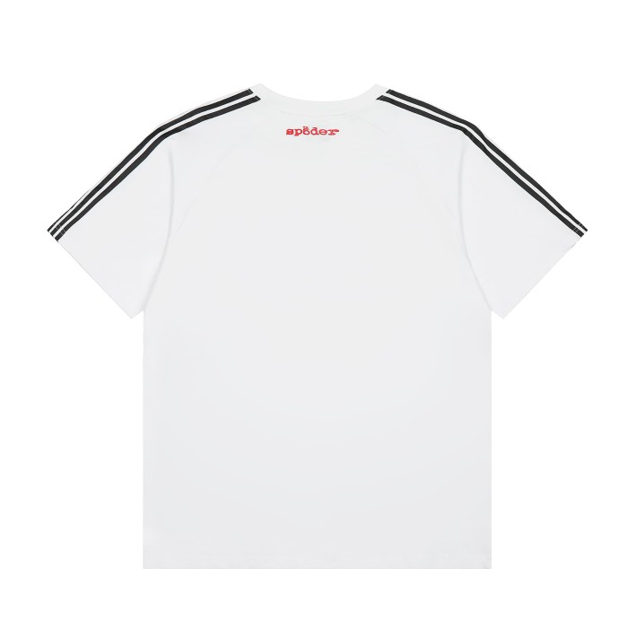 Streetwear Raglan 3 Stripes Sleeve Bold Large 5EX Contrast Silkscreen Front Print Two-Tone T-Shirt 2 colors 29305085