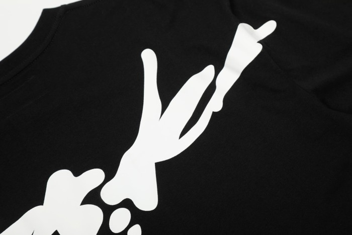 Silkscreen Print Mini Spider Number 5 Chest Graphic Abstract Splash Graffiti T-Shirt 3 colors 29305099