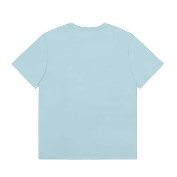 Bold Pink Arch Letter Faded Light Blue Hidden Spider Web Print T-Shirt 29305138