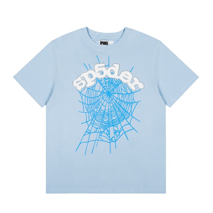 Drill Streetwear Outline Arch Sp5der Letter Matching Spider Web Graphic T-Shirt 4 colors 29304842