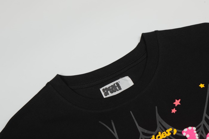 Y2K Drill Streetwear Splash Dot Popak Script Spider Web Graphic T-Shirt 4 colors 29304881