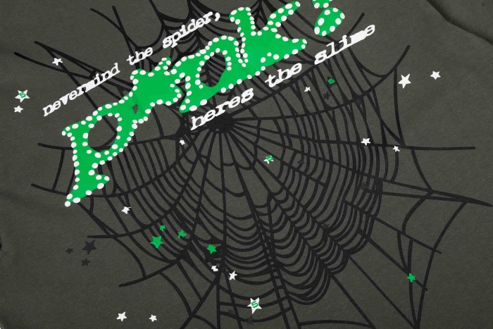Y2K Drill Streetwear Splash Dot Popak Script Spider Web Graphic T-Shirt 4 colors 29304881