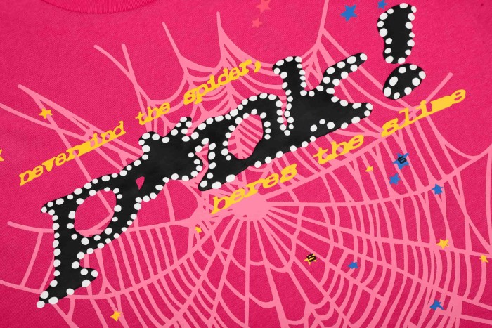 Y2K Drill Streetwear Splash Dot Popak Script Spider Web Graphic T-Shirt 4 colors 29304881