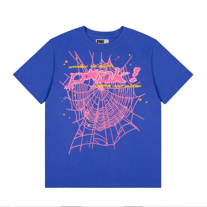 Y2K Drill Streetwear Splash Dot Popak Script Spider Web Graphic T-Shirt 4 colors 29304881