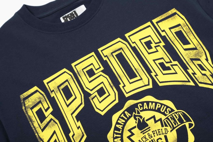 Vintage Washed Distressed Silkscreen Arch SPSDER Letter Athletic Dept 1991 Seal Badge Print T-Shirt 29305108