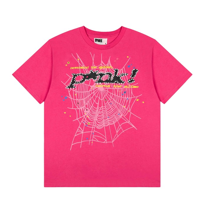 Y2K Drill Streetwear Splash Dot Popak Script Spider Web Graphic T-Shirt 4 colors 29304881