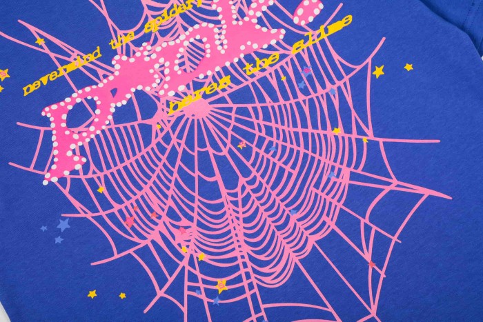 Y2K Drill Streetwear Splash Dot Popak Script Spider Web Graphic T-Shirt 4 colors 29304881