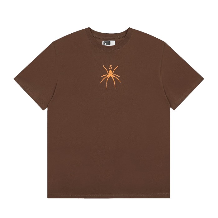 Silkscreen Print Mini Spider Number 5 Chest Graphic Abstract Splash Graffiti T-Shirt 3 colors 29305099