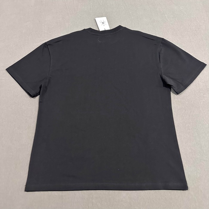 Y2K Drill Streetwear Full Rhinestone Hotfix Crystal Spider Web & Spider Letter Front Print Two-Tone T-Shirt 2 colors 29304837