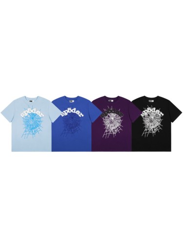 Drill Streetwear Outline Arch Sp5der Letter Matching Spider Web Graphic T-Shirt 4 colors 29304842