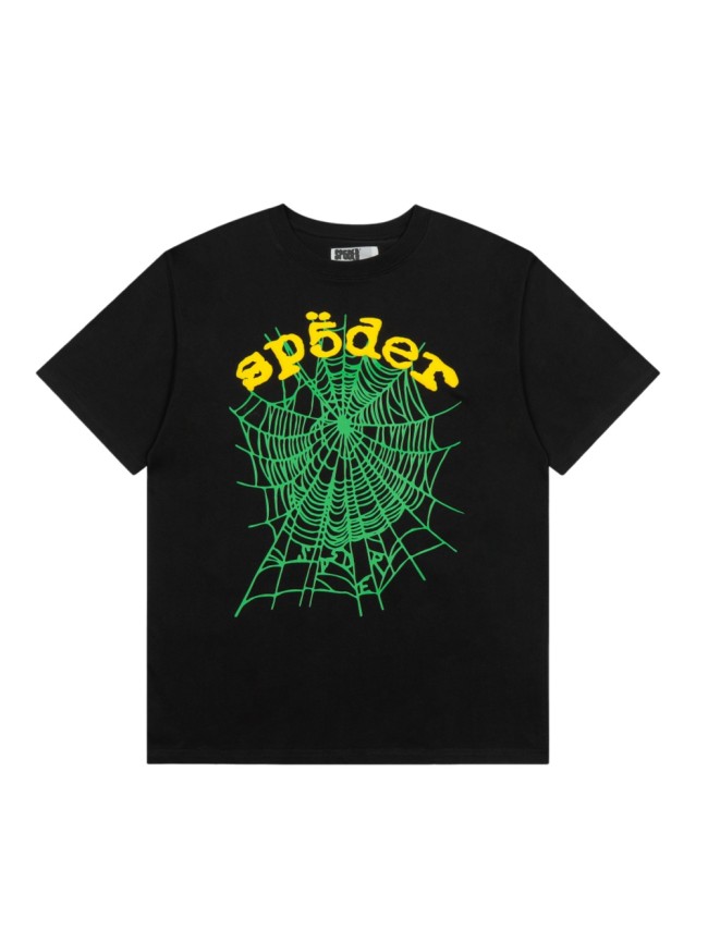 Y2K Drill Streetwear Bold 3D Puff Raised Foam Print Spider Web Graphic T-Shirt 29304830