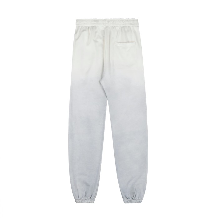 Ombre Gradient Dip Dye Silkscreen Arch Spider Web Print Hoodie & Cuffed Jogger Pants Set 2 colors 29306429