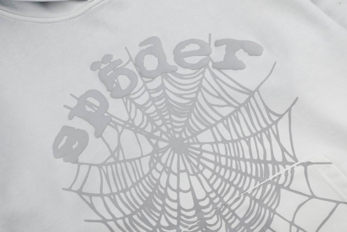 Ombre Gradient Dip Dye Silkscreen Arch Spider Web Print Hoodie & Cuffed Jogger Pants Set 2 colors 29306429
