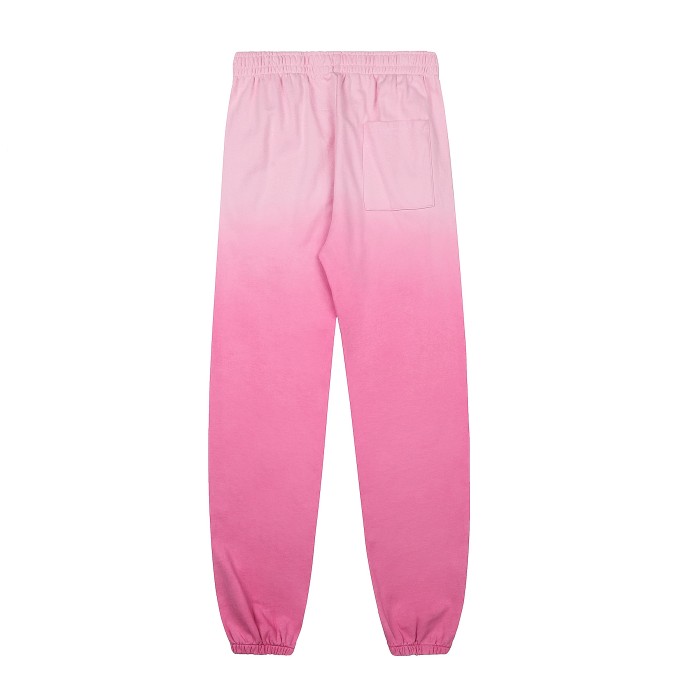 Ombre Gradient Dip Dye Silkscreen Arch Spider Web Print Hoodie & Cuffed Jogger Pants Set 2 colors 29306429