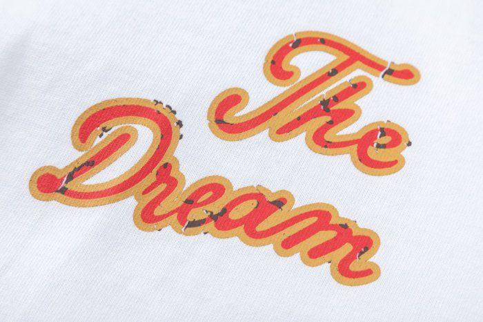 The Dream SOUTH CALI Distressed Varsity Letter Print Plain Back Tee 2 colors 29307005