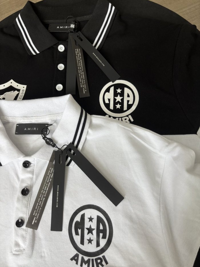 Double Emblem Logo Large Horizontal Letter Print Oversized Striped Collar Polo  Shirt 2 colors 29307078