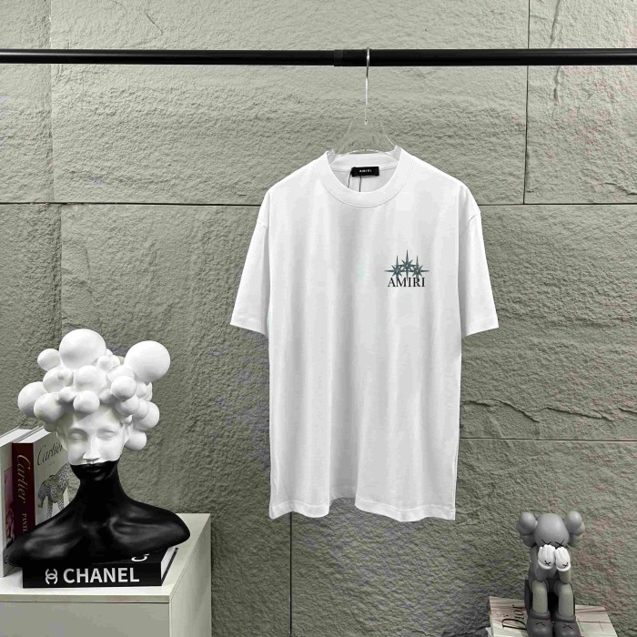 Distressed Star Emblem Back Oversized Stack Star Letter Print Tee 2 colors 29307091
