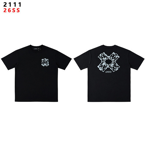 Dark-Style Ice Blue Flame Logo Print Heavyweight Casual T-shirt & French Terry Shorts Set 2 colors 29306996