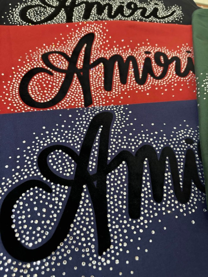 Front Mini Rhinestone Script Emblem Back Big Cursive Brand Letter Print Tank Top 4 colors 29306999