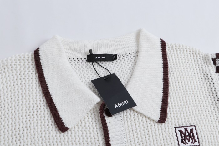 1:1 quality version Color-block Checkered Striped Knit Short Sleeve Top & Shorts Set 2 colors 29307117