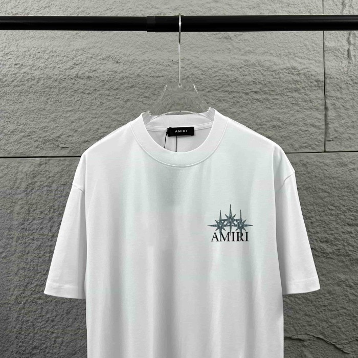 Distressed Star Emblem Back Oversized Stack Star Letter Print Tee 2 colors 29307091