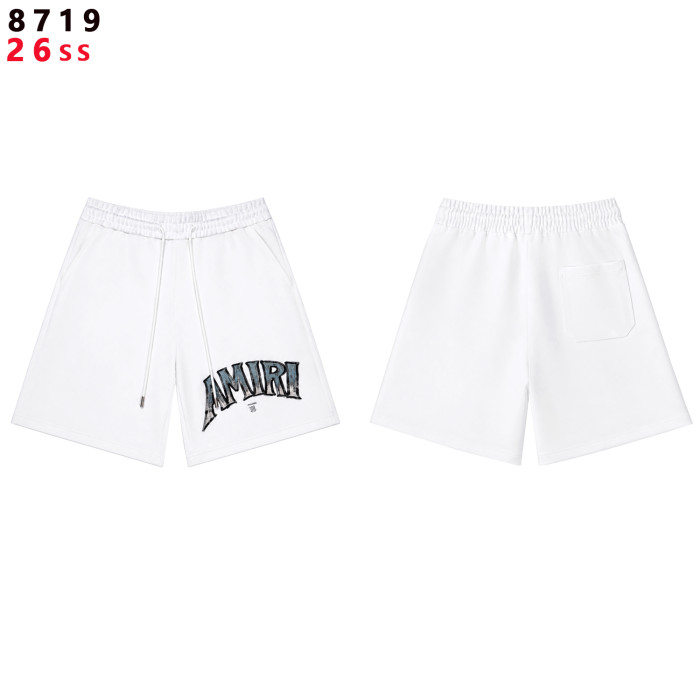 Gradient Crack Texture Big Arch Letter Print T-shirt & Sweat Shorts Set 2 colors 29307015