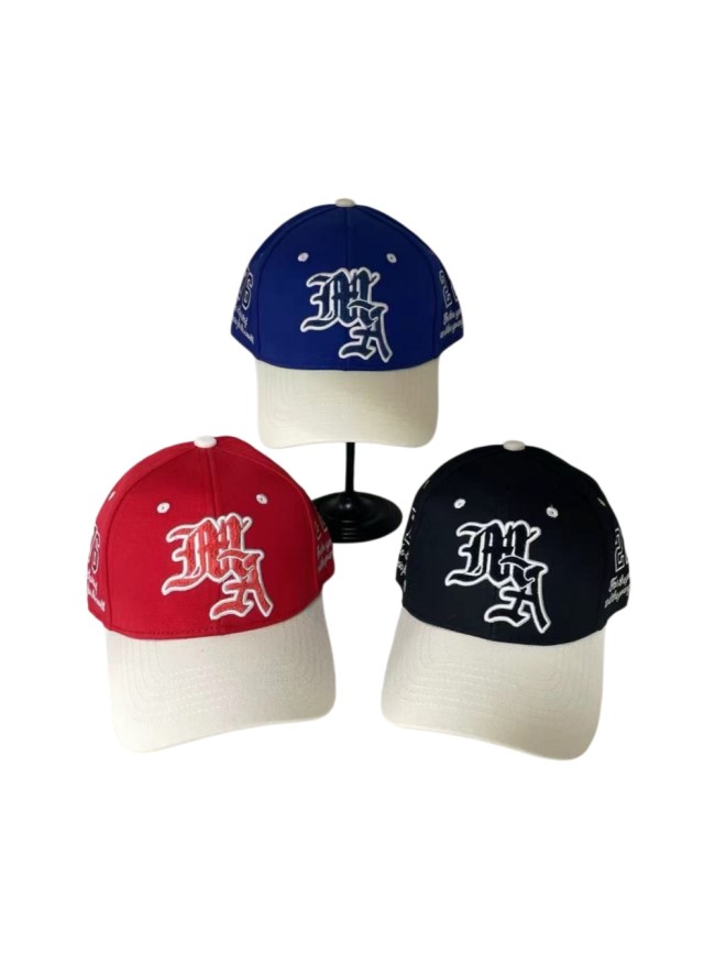 Gothic MA 3D Embroidery Curved Brim Baseball Cap 3 colors 29307097