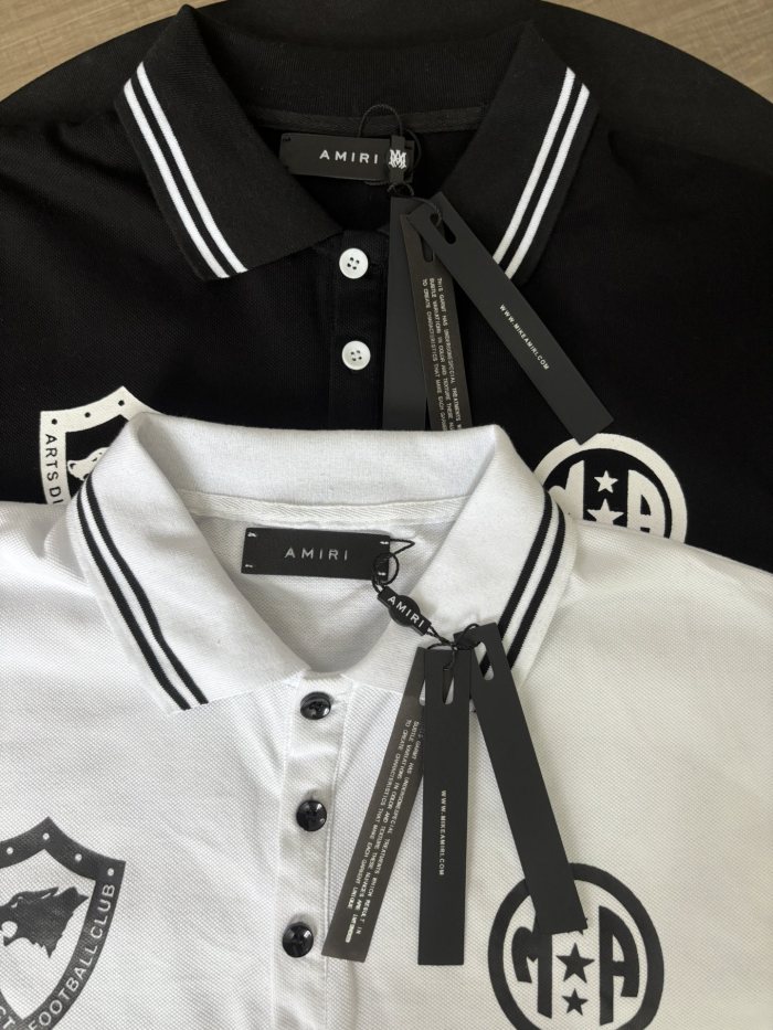 Double Emblem Logo Large Horizontal Letter Print Oversized Striped Collar Polo  Shirt 2 colors 29307078