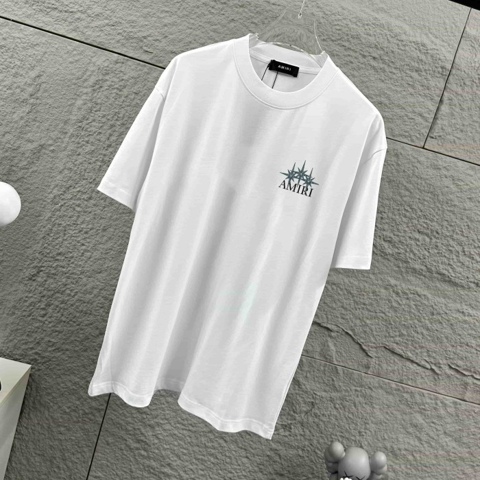 Distressed Star Emblem Back Oversized Stack Star Letter Print Tee 2 colors 29307091