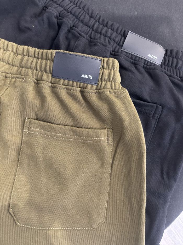 Front Lower Leg Embroidery Letter Logo Raw Frayed Hem Elastic Drawstring Sweat Shorts 2 colors 29306992