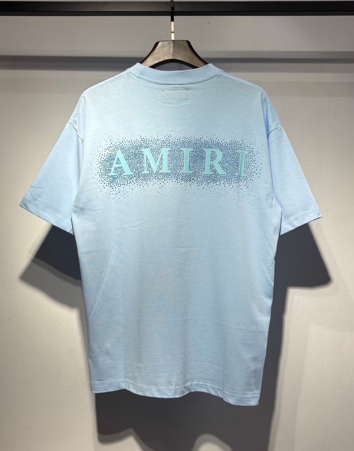 Rhinestone Printing Design Chest Burst Scatter Double A Logo Back Surround Rhinestone Letter Tee 3 colors 29307039