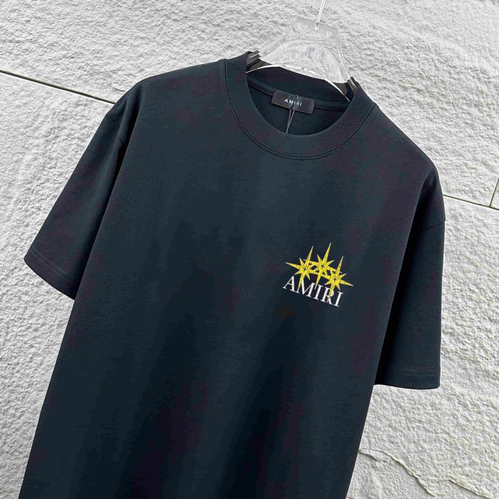 Distressed Star Emblem Back Oversized Stack Star Letter Print Tee 2 colors 29307091