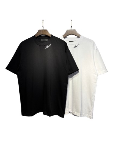 Single-Sided Chest Mini Cursive Script Logo Plain Back Tee 2 colors 29307003
