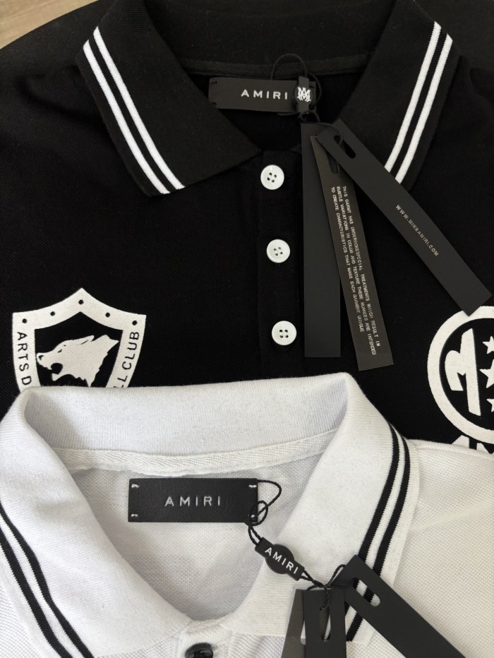 Double Emblem Logo Large Horizontal Letter Print Oversized Striped Collar Polo  Shirt 2 colors 29307078