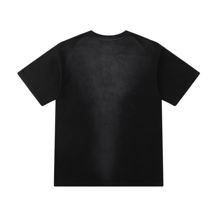 Gradient Ombre Pigment Washed Single-Sided Chest Embossed Gothic Script Logo Tee 2 colors 29306983