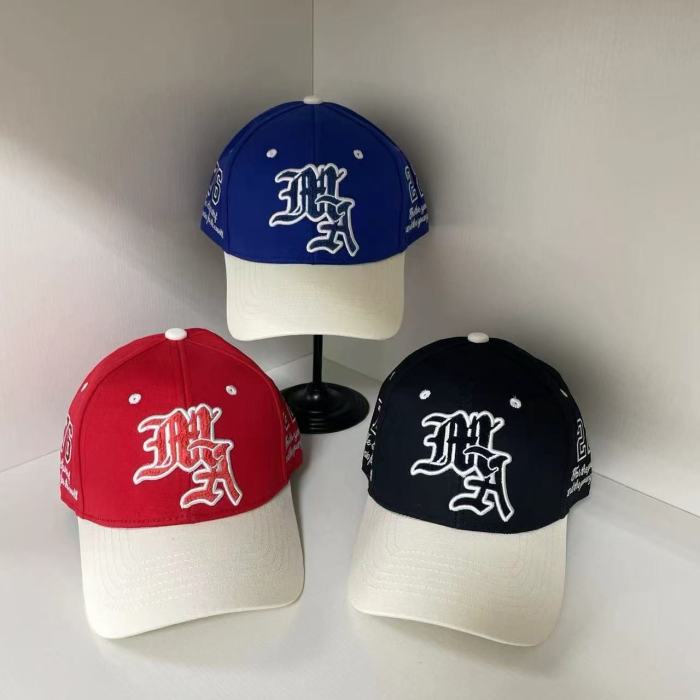 Gothic MA 3D Embroidery Curved Brim Baseball Cap 3 colors 29307097