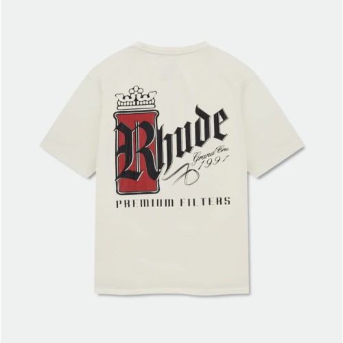Tiny Crown Red R Badge Back Oversized Cigar Label Script Print Tee 2 colors 29310948