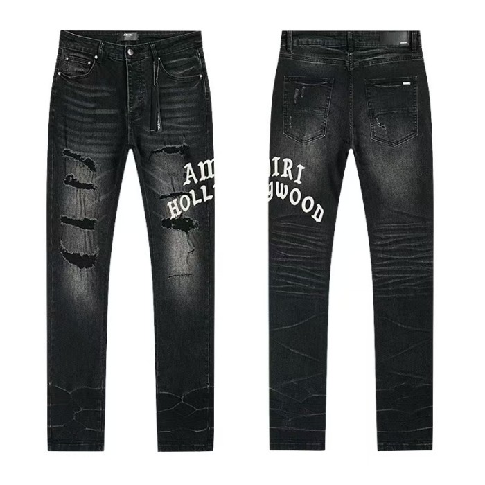 Multi Color Splash Paint Star Logo Letter Embroidery Washed Ripped Skinny Stretch Denim Jeans 14 colors 29313208