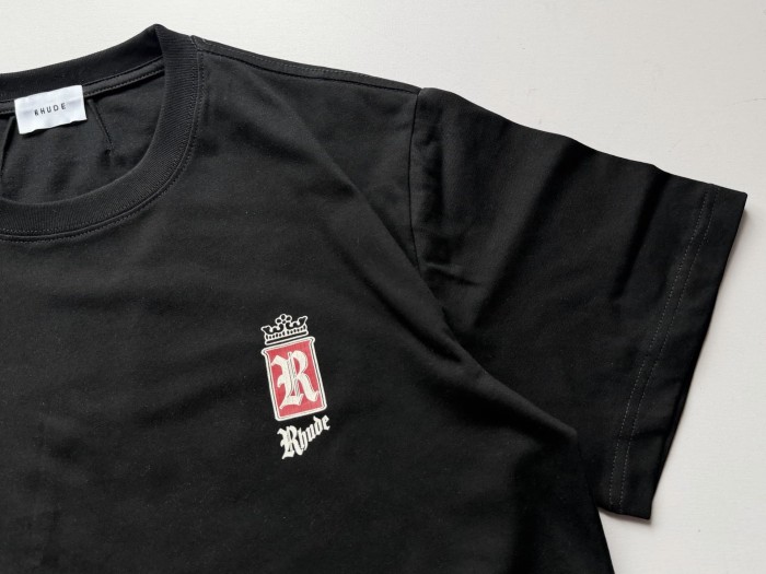 Tiny Crown Red R Badge Back Oversized Cigar Label Script Print Tee 2 colors 29310948