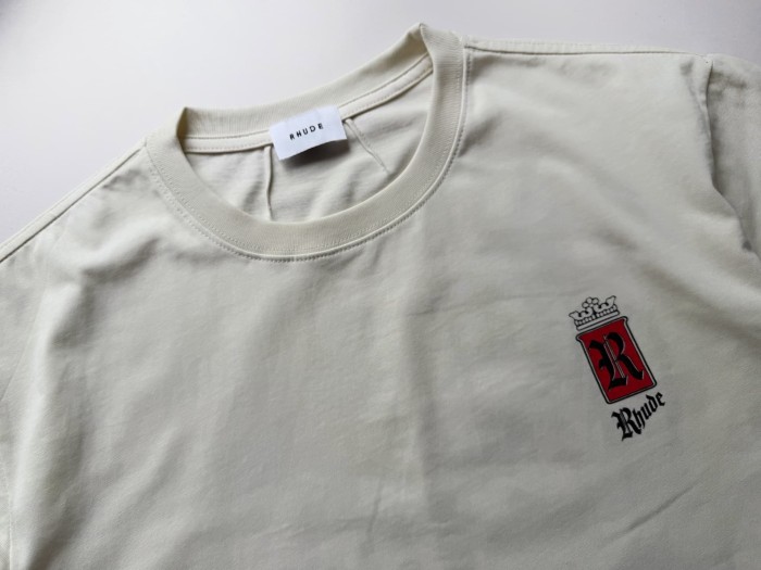 Tiny Crown Red R Badge Back Oversized Cigar Label Script Print Tee 2 colors 29310948