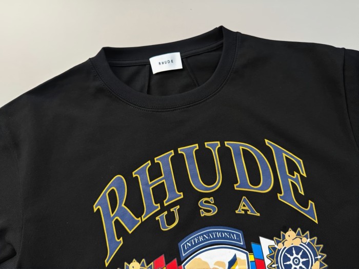Nautical Ship Wheel Shield Sailing Arch Letter Blank Back Print Tee 2 colors 29311373