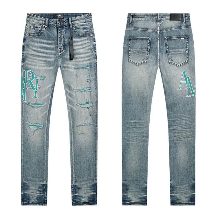 Multi Color Splash Paint Star Logo Letter Embroidery Washed Ripped Skinny Stretch Denim Jeans 14 colors 29313208