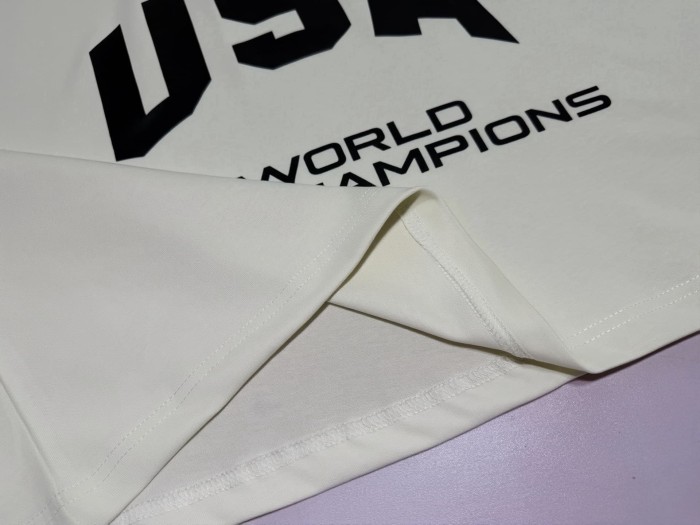 Multi Racing Sponsor Badge Big USA Flag World Champions Text Blank Back Tee 2 colors 29311380