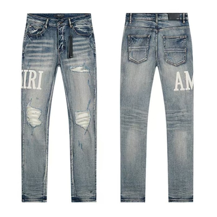 Multi Color Splash Paint Star Logo Letter Embroidery Washed Ripped Skinny Stretch Denim Jeans 14 colors 29313208