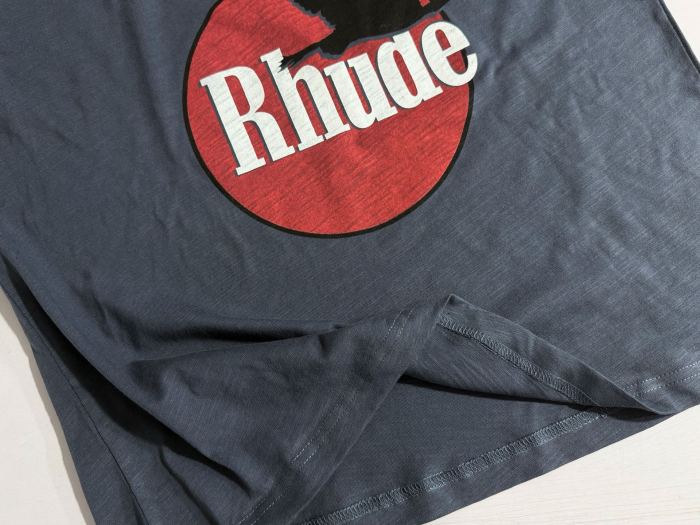 American Retro Streetwear Single-Sided Flying Eagle Red Circle Big Letter Graphic Plain Back Tee 29310951