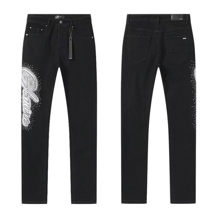 Multi Color Splash Paint Star Logo Letter Embroidery Washed Ripped Skinny Stretch Denim Jeans 14 colors 29313208
