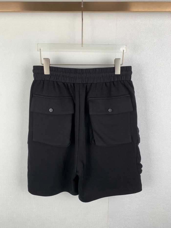 1:1 quality version Dual Cargo Pocket Mini Monogram Embroidery Elastic Waist Oversized Knee Length Sweat Shorts  29310928