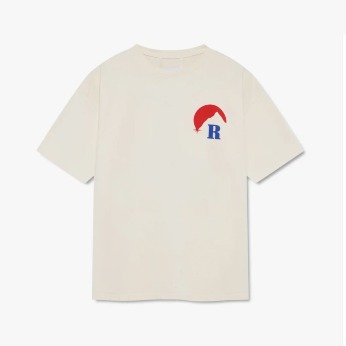Red Sunset Mountain R Logo Front Large Framed Mountain Canoe Sunset Landscape Back Print Tee 2 colors 29310944