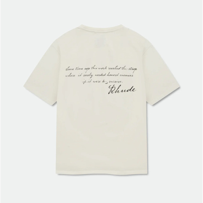Vintage French Hand Sketch Montenegro Cliff Landscape Dual Side Cursive Script Letter Print Tee 2 colors 29310937